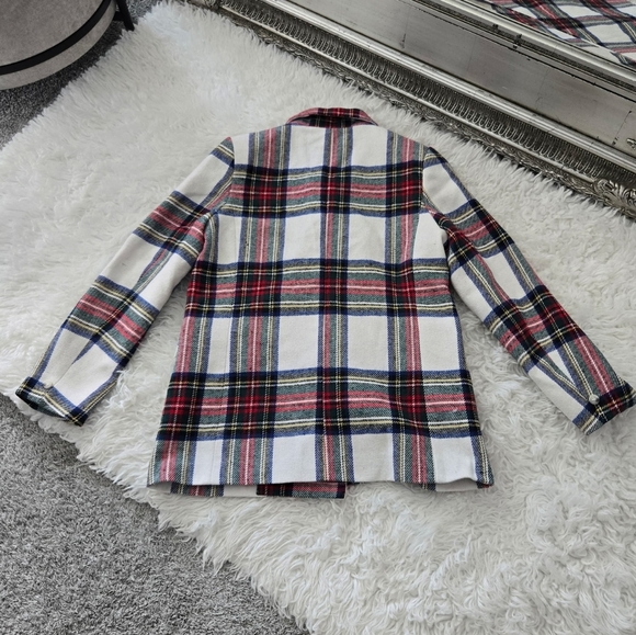 Vestique Chic Plaid Double-Breasted Mistletoe Blazer. Size Medium. New.Elegant - Picture 3 of 7